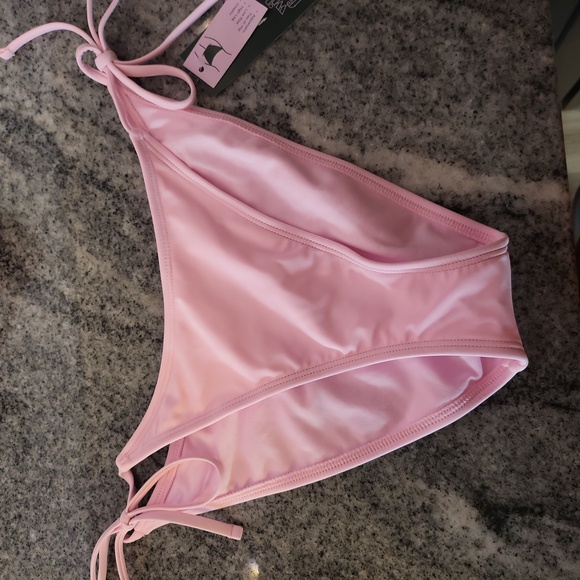 Wild Fable Pink String Bikini with Rhinestones - Picture 5 of 8